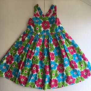 New Gymboree Dress 6 Ice Cream Sweetie Pink Blue Flower Sundress Cross Back